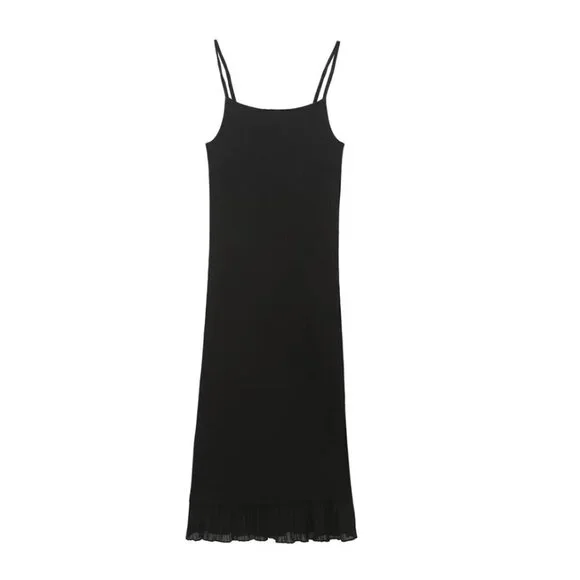 zara black spaghetti strap dress Zara Mini Dress main image 0